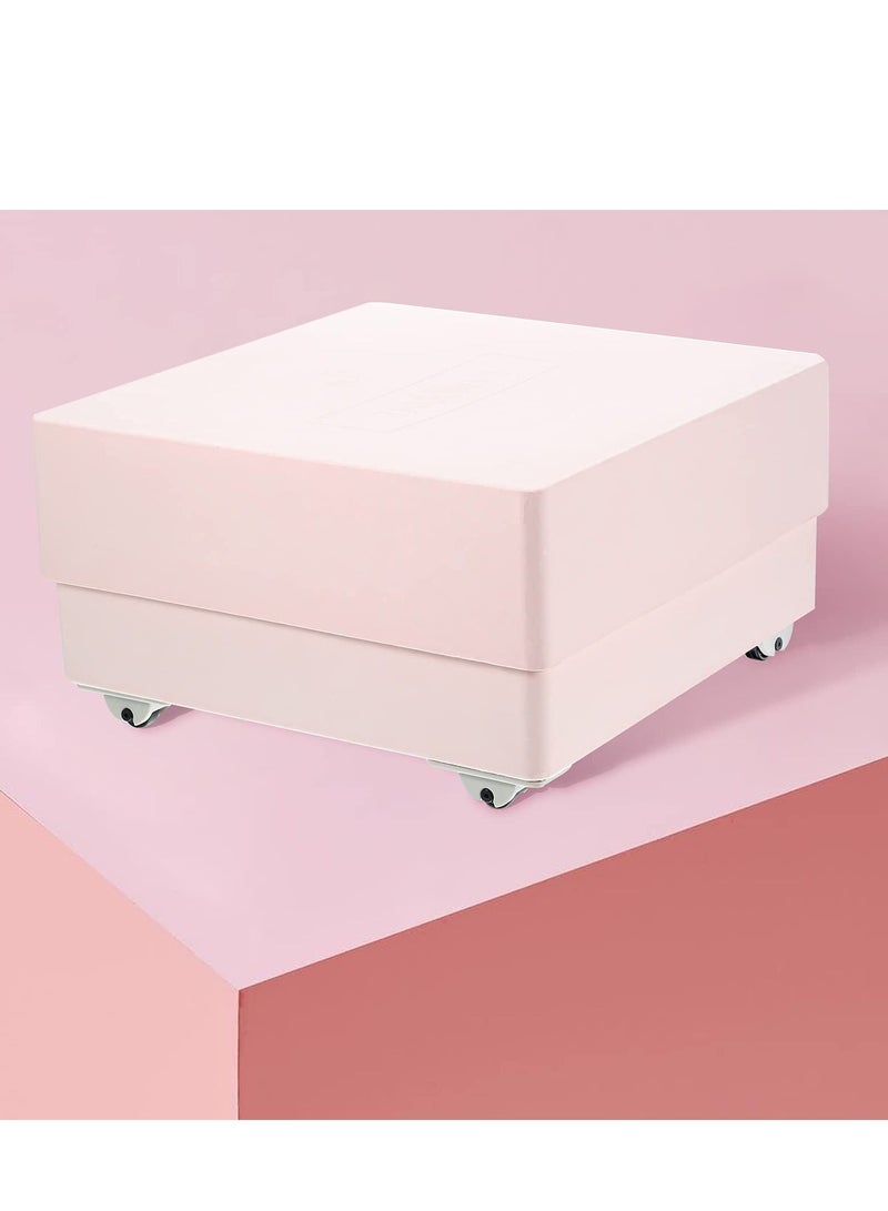 KASTWAVE Self Adhesive Caster Wheels, 12 Pieces Mini Fixed Wheels Caster Boxes Caster Paste Plastic Wheel Sticky Caster Carton for Storage Box Trash DIY Toy Car Bin Storag - Image 2