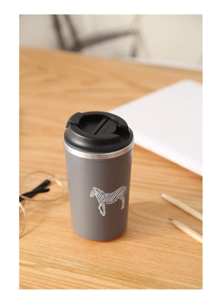 QSHOP QSHOP® 350ml Vacuum Insulated Stainless Steel Thermal Mug, Leakproof BPA Free Sports Water Cup for Coffee, Tea, Travel to Keep Drinks Hot or Cold  - Image 2