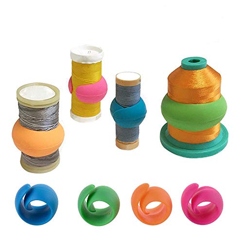 HimaPro Silicone Thread Spool Huggers - Prevent Thread Tails from Unwinding - No More Loose Ends -(100 PCs in a Bucket) - Image 5