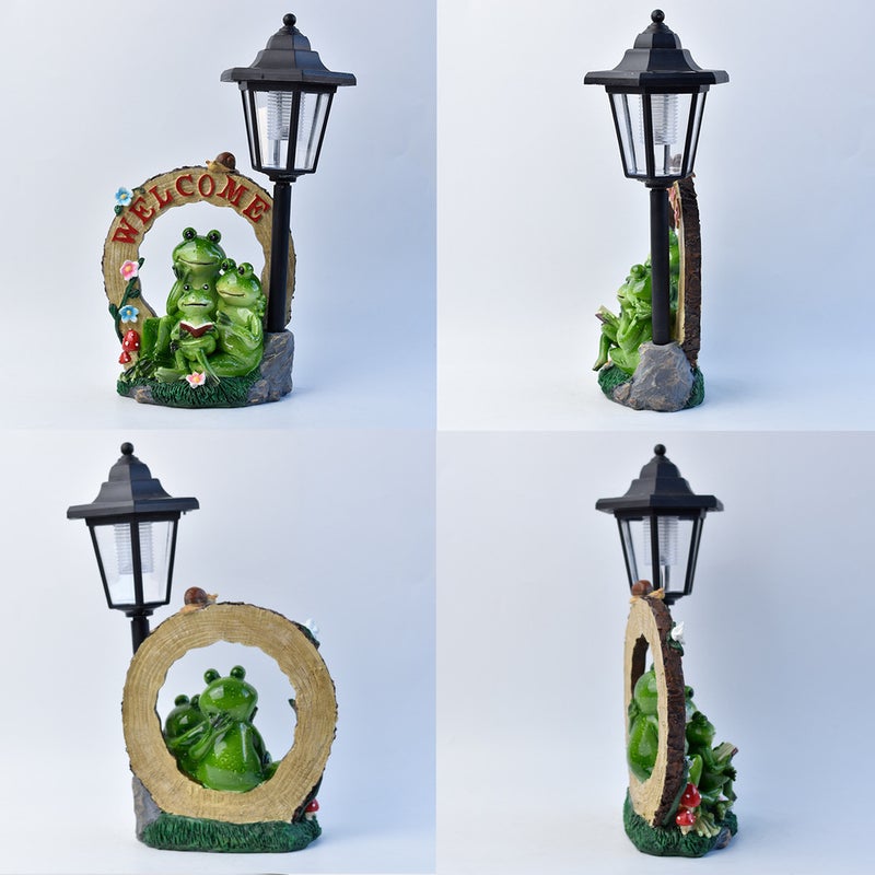 Creative Garden Resin Frog Solar Outdoor Light Animal Statue for Garden Ambient Lawn Lamp - Image 3