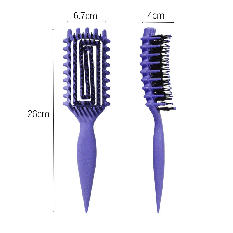 MMBVSZ Curly Hair Brush Candybrush Curl Defining Brush for Detangling Shaping and Defining Curls for Women, Men, Wet & Dry Hair (Purple) - Image 4