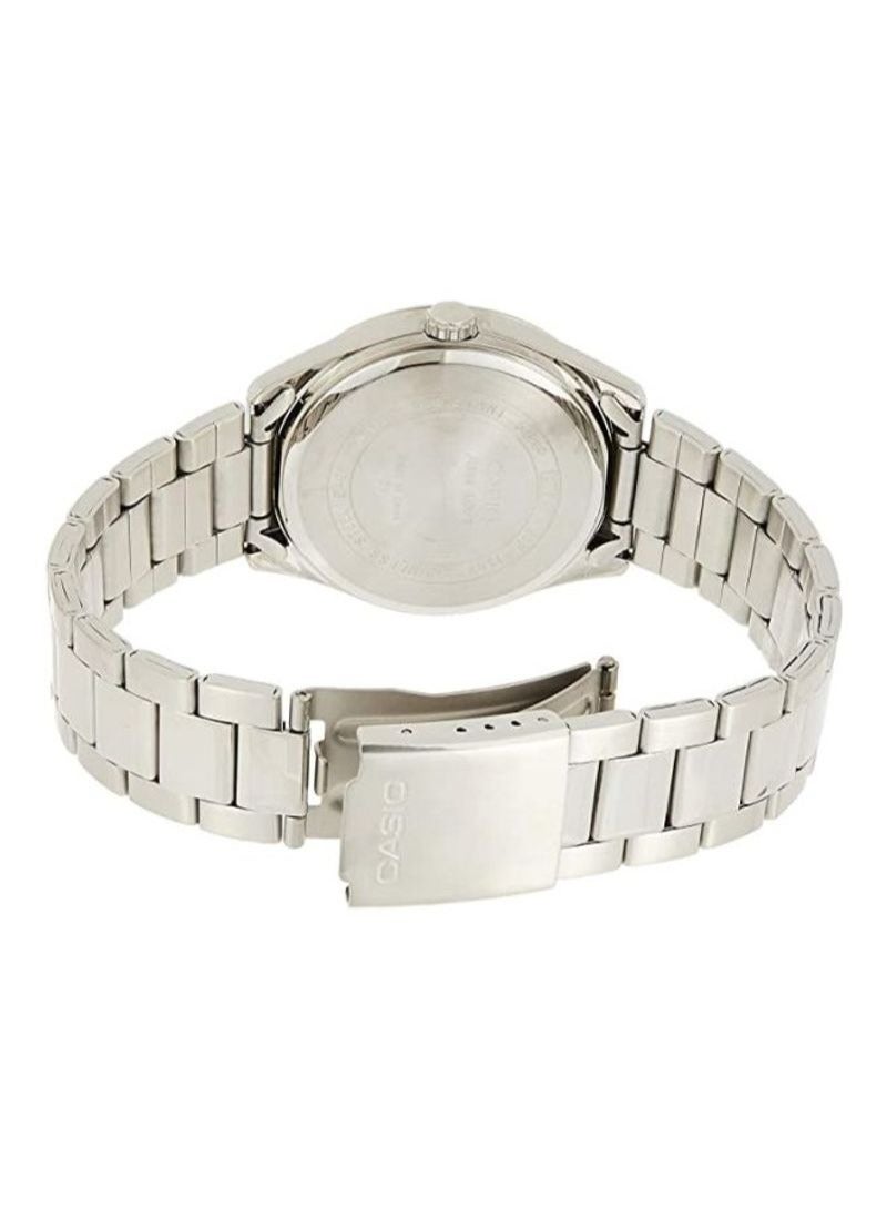 Casio Men's Watch - MTP-1302PD-1A1VEF Black Dial, Silver Band