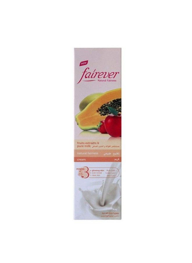 Fairever - Natural Fairness Cream With Fruit Extracts & Pure Milk 100Gm - Image 1