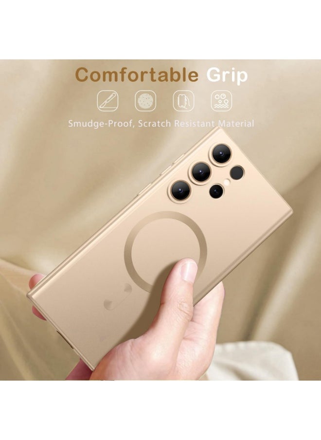 راكسوم غطاء حماية مغناطيسي رفيع لهاتف سامسونج جالاكسي S23 ألترا متوافق مع MagSafe | غطاء حماية مغناطيسي رفيع لهاتف سامسونج جالاكسي S23 ألترا 6.8 بوصة | مصنوع من مادة TPU والبولي كربونات الماصة للصدمات | فتحات دقيقة للمنافذ والكاميرا | خفيف الوزن وأنيق الملمس | متوفر باللونين الأسود والشفاف - Image 3