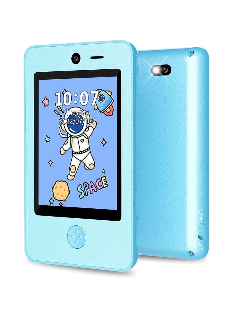 AROAQ Kids Smartphone with Music Game 3.8 Inch Large Touchscreen Mini Pad Toy with MP3 Dual Cameras 16 Game Calculator Pedometer Flashlight Small Phone Present for 4-12 Girls Boys Gifts - Image 1