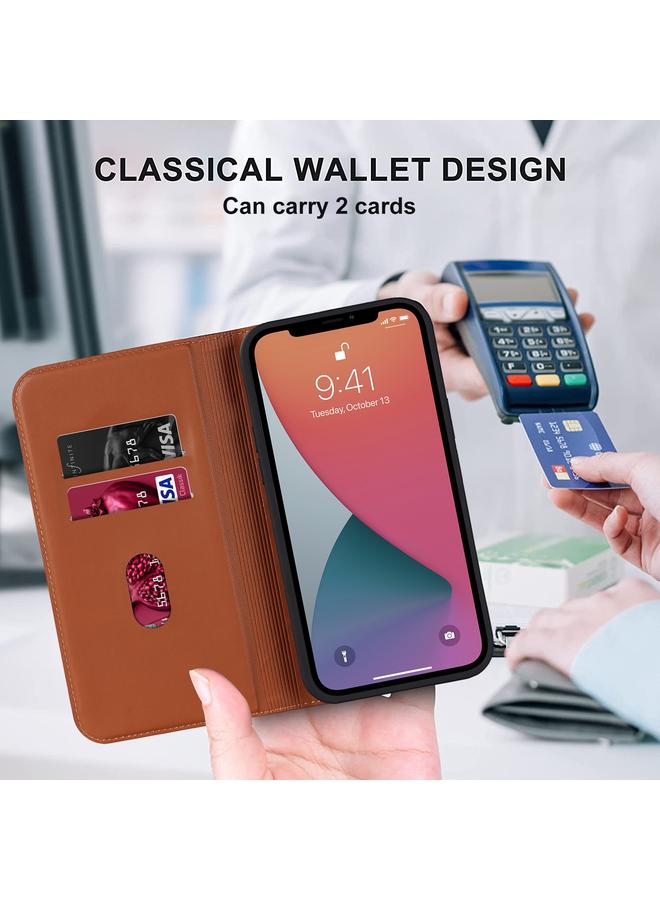 Zaboon Case For iPhone 12 Pro Max Rhombic MagSafe RFID Anti-Theft Wallet Leather Phone Case - Image 5