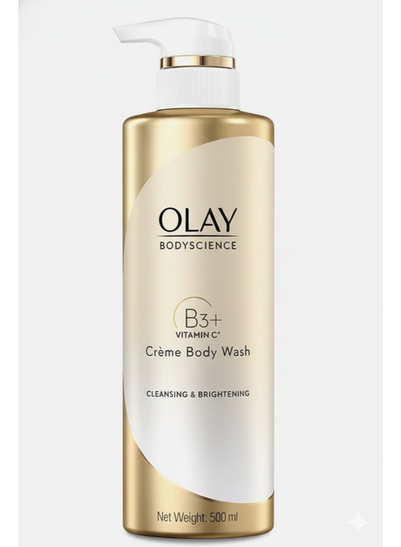 Olay B3+ Vitamin C Crème Body Wash – Cleansing & Brightening – 500 ml - Image 1