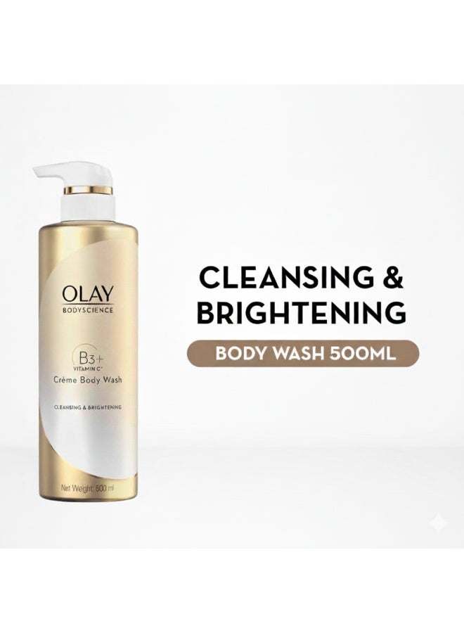 Olay B3+ Vitamin C Crème Body Wash – Cleansing & Brightening – 500 ml - Image 2