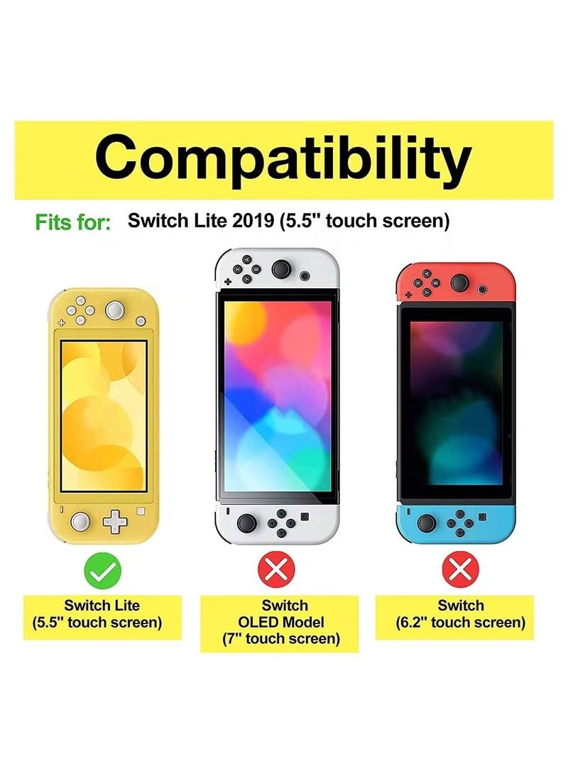 IAF 3 Pack Switch Lite Screen Protector,Glass Screen Protector for Nintendo Switch Lite 2019 Clear  - Image 1