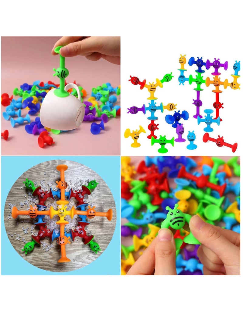 Excefore 38 Piece Suction Cup Toys Bath Toys for Kids Ages 3+ , Kids Toddlers Family Game Preschool Learning Sensory Suction Cup Toys Montessori Classroom Toys for Kids, XP-002 - Image 5