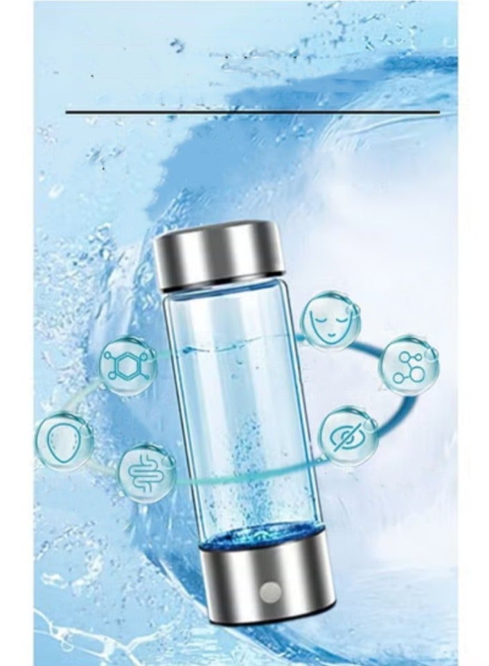 general Hydrogen Water Bottle with PEM SPE Technology - Rechargeable Hydrogen Water Generator, Portable Hydrogen Water Ionizer Machine for Home/Office/Travel (Black) - Image 5