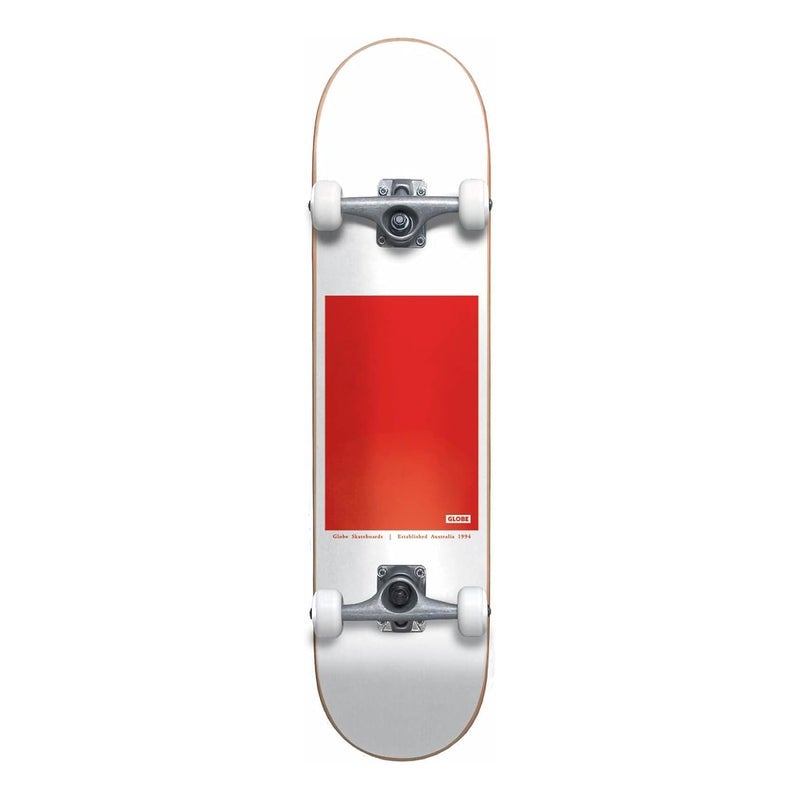 Globe G0 Black Serif White/Red  8.0FU Skateboard - Image 1