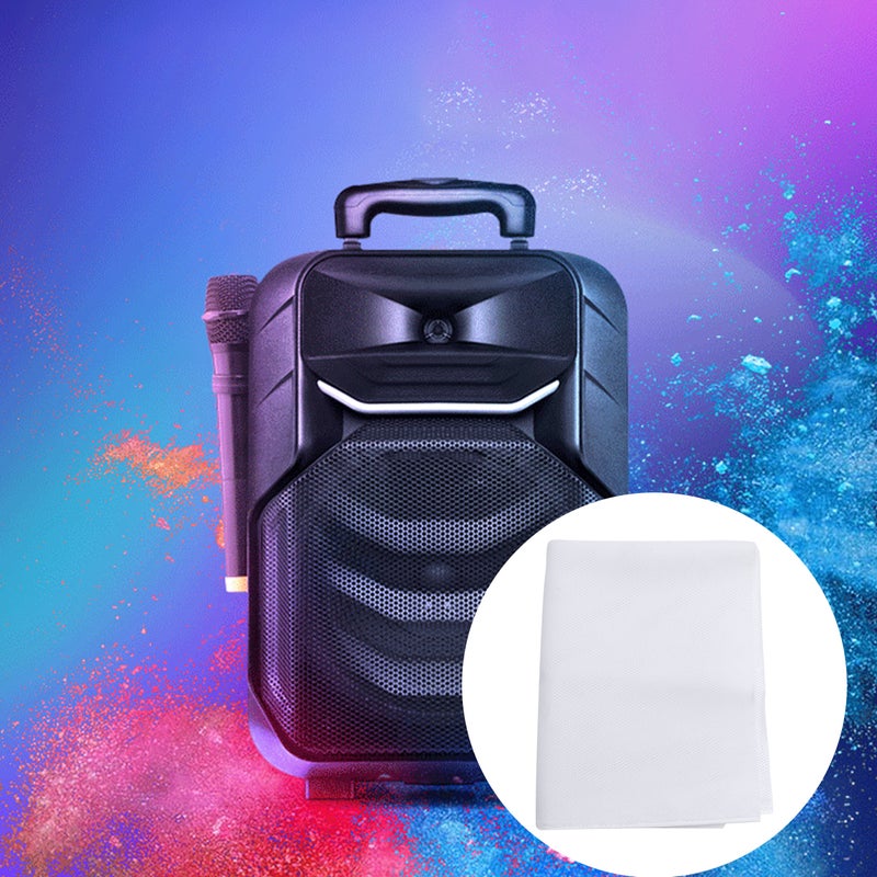 1pc Cover Dustcloth Cinema Engineering Cloth Acoustic Cloth Mesh Cover Mesh (White) - Image 3