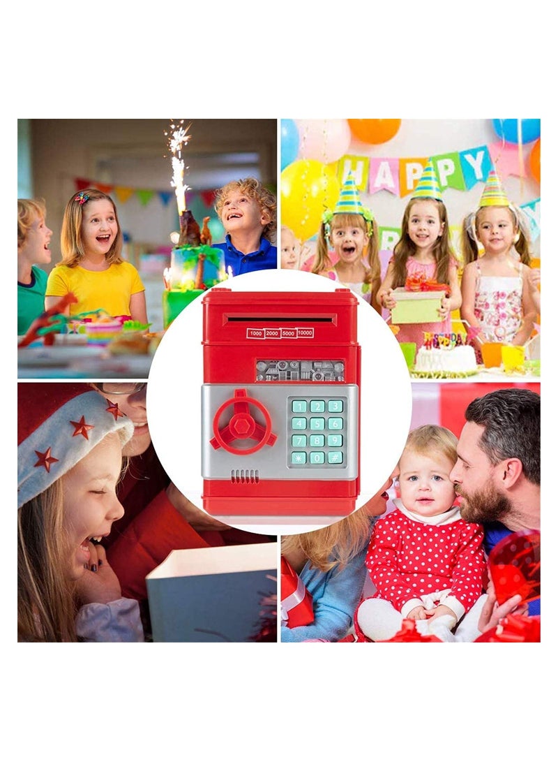 Kids Piggy Bank,Electronic Money Bank, Electronic Password Piggy Bank Mini ATM Cash Coin Money Box,Best Toy Gifts for Children Boys Girls - Image 3