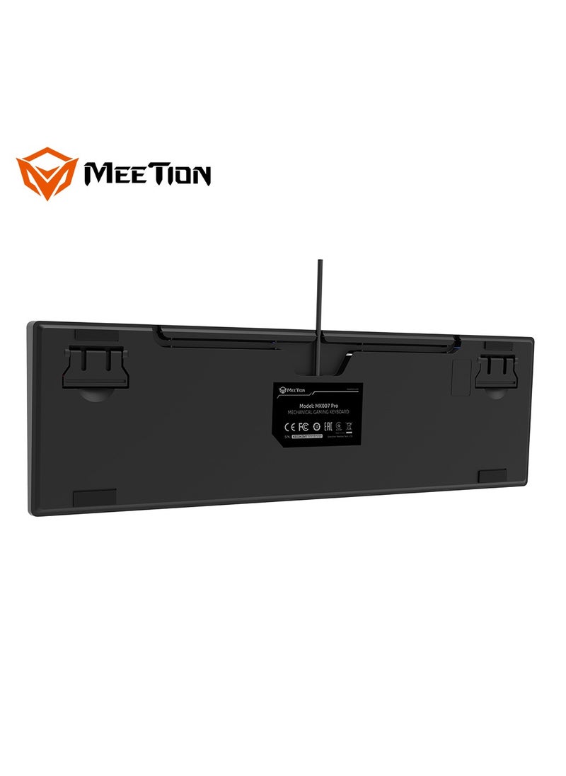 Meetion MK007 PRO Hot swap Mechanical Keyboard Pluggable Switch Full keys Anti-ghosting Colorful LED Backlight customizable autonomously Keyboard (Black) - pzsku/Z7F3E953F8C01E5BE3B57Z/45/_/1702912800/44416817-10cd-41b1-9c43-cbc303d64fba