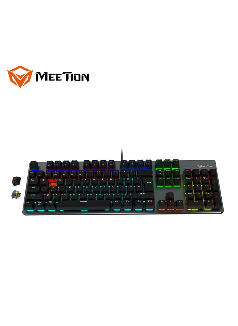 Meetion MK007 PRO Hot swap Mechanical Keyboard Pluggable Switch Full keys Anti-ghosting Colorful LED Backlight customizable autonomously Keyboard (Black) - pzsku/Z7F3E953F8C01E5BE3B57Z/45/_/1702912804/3fd7f449-88f3-423b-85c6-9eea122ab074