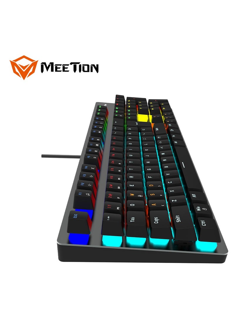 Meetion MK007 PRO Hot swap Mechanical Keyboard Pluggable Switch Full keys Anti-ghosting Colorful LED Backlight customizable autonomously Keyboard (Black) - pzsku/Z7F3E953F8C01E5BE3B57Z/45/_/1702912805/e62de136-8081-4134-b49e-d2ace13dca1f