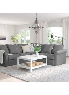 Al Home 5 Seater L-shape Sofa Linen 250×250×80×90 cm - Grey  - Image 1