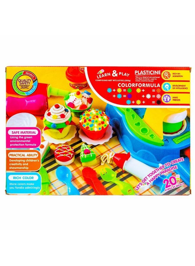 Plasticine Magical Cup Cake Station with Accessories - 9235 - Image 2