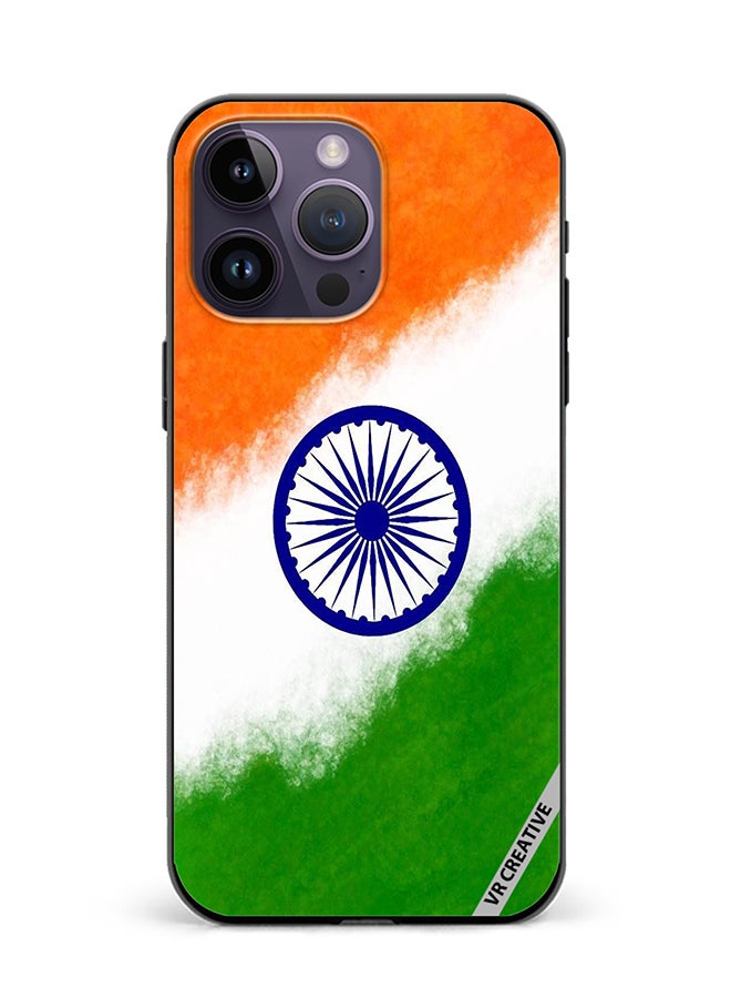 غطاء حماية لجهاز آبل آيفون 16 برو ماكس بتصميم علم وطني متعدد الألوان