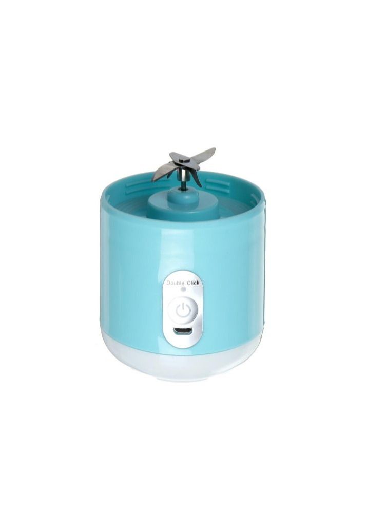 Portable Blender Juicer Cup Travel Blending Bottles with USB Rechargeable for Shakes Smoothies Kitchen And Gym Blue