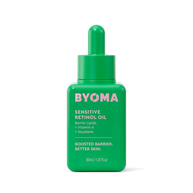 BYOMA Sensitive Retinol Oil  Face Treatment with Squalane  Vitamin A  Ideal for Sensitive Skin  Barrier Repair  101 Fl Oz