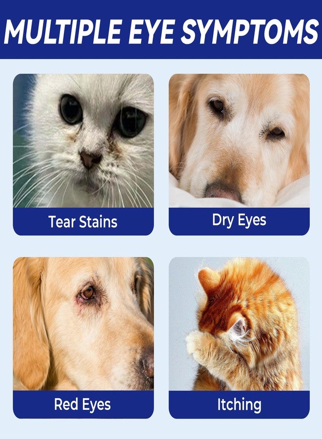 Wellix PET Dog Eye Drops, Eye Drops for Dogs&Cats, Dog Eye Infection Treatment to Soothe Eye Allergy, Soothe Dry Eyes Pink Eyes, Dog Tear Stain Cleaner-60ml - Image 3