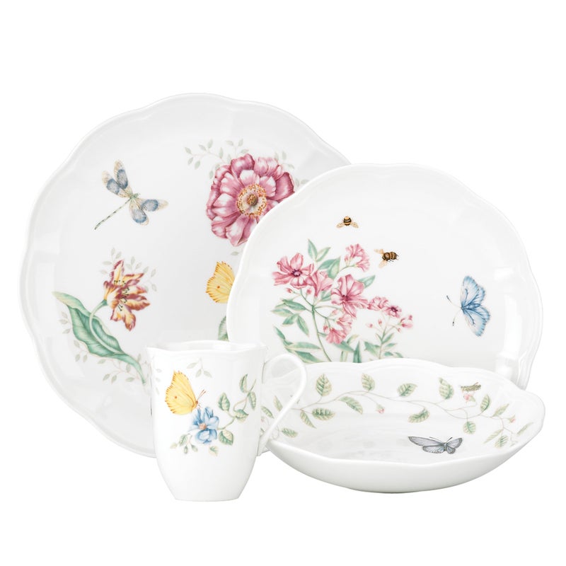Lenox 817044 Butterfly Meadow 4Piece Place SettingWhite