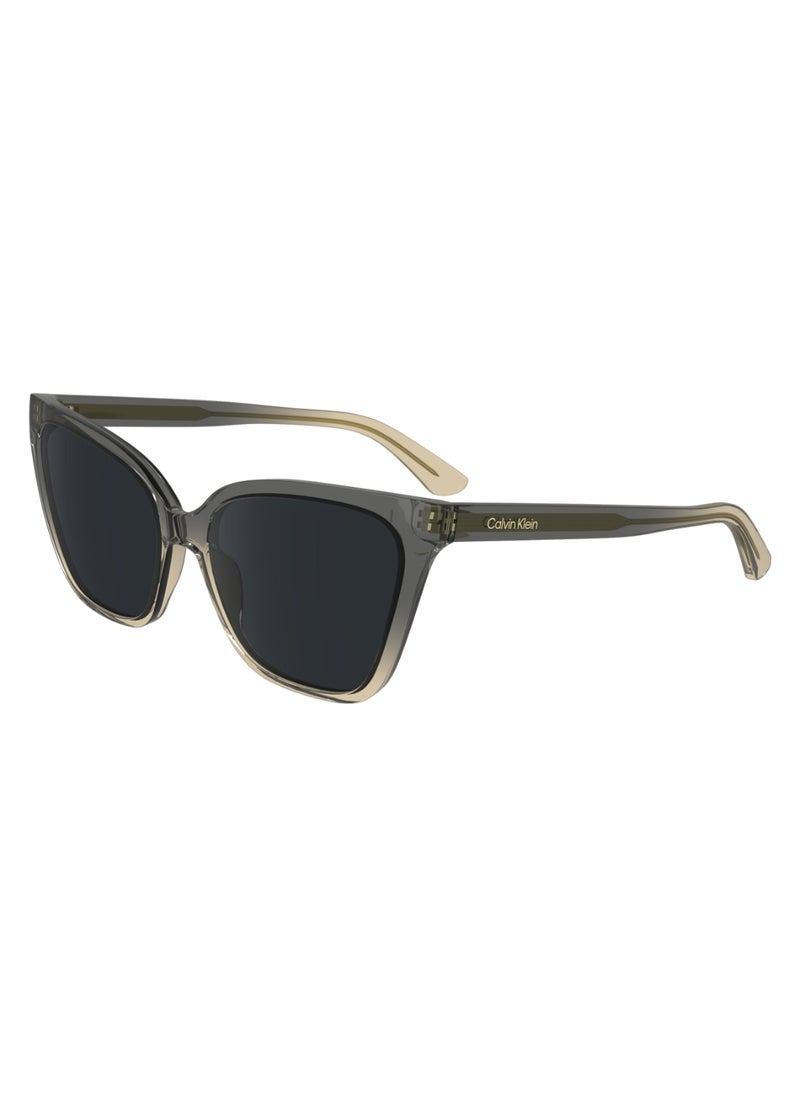 CALVIN KLEIN FULL RIM BIO INJ-G820 CAT EYE CALVIN KLEIN SUN CK24507S  5717 (039) GREY/BEIGE  - Image 2