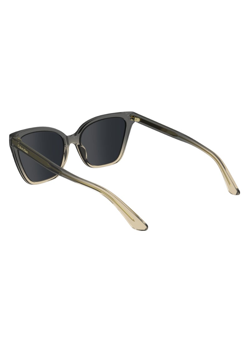CALVIN KLEIN FULL RIM BIO INJ-G820 CAT EYE CALVIN KLEIN SUN CK24507S  5717 (039) GREY/BEIGE  - Image 5