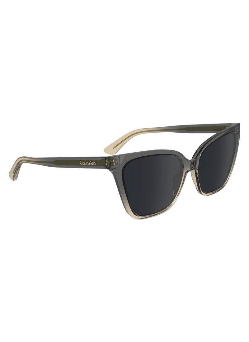 CALVIN KLEIN FULL RIM BIO INJ-G820 CAT EYE CALVIN KLEIN SUN CK24507S  5717 (039) GREY/BEIGE  - Image 3