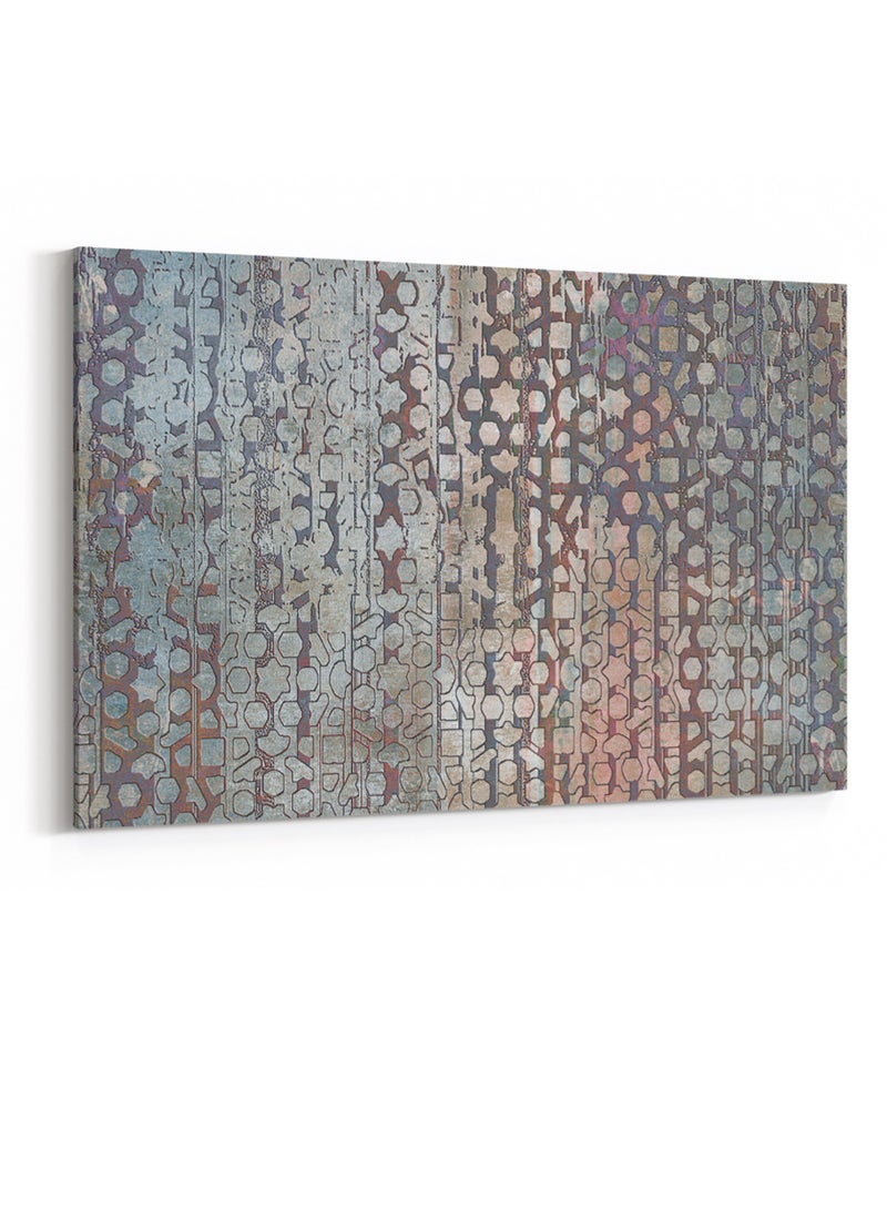 لوحة كانفاس على إطار خشبي بتصميم نمط فني مميز - Image 4