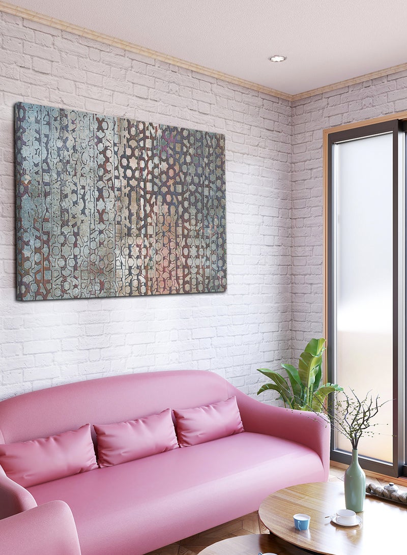 لوحة كانفاس على إطار خشبي بتصميم نمط فني مميز - Image 3