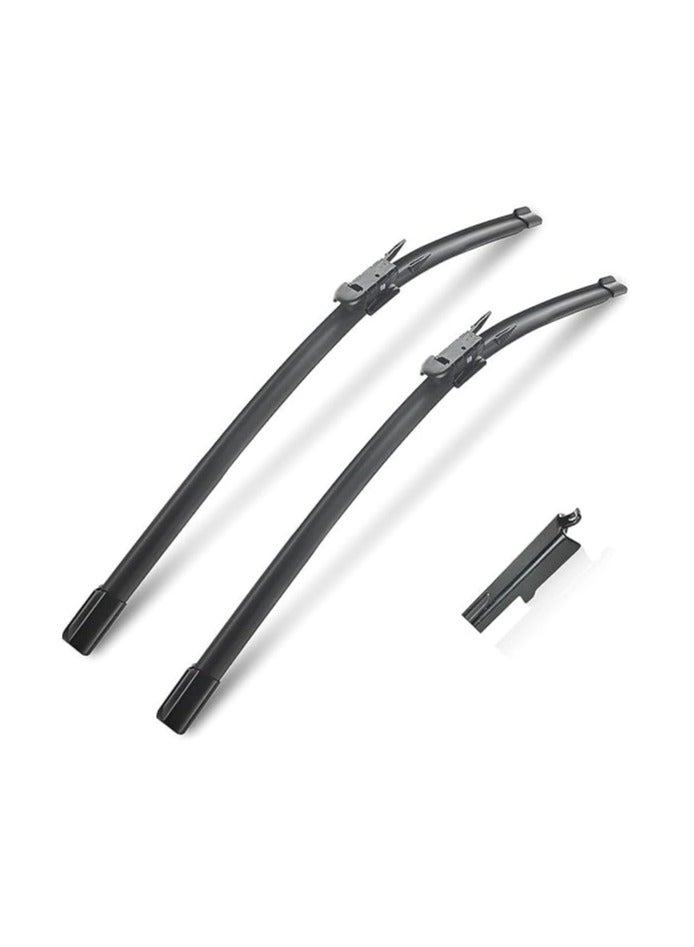Wiper Blade Set Compatible with BMW X1 E84 Front Wiper Windshield Windscreen Window Washer 2009 2010 2011 2012 2013 2014 2015 24"19"(Color : Front, Size : LHD) - Image 1