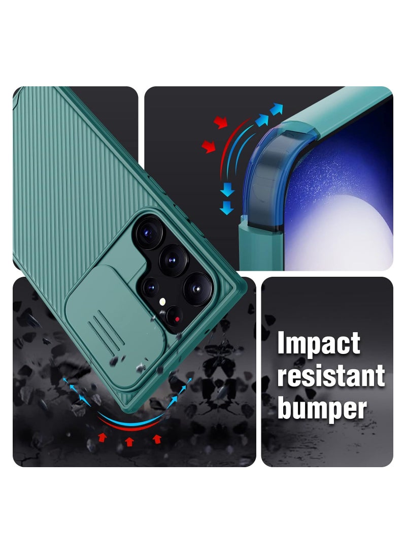 ELTRAZONE CamShield Pro Series Cover Case Designed For Samsung Galaxy S23 Ultra - Deep Green - Image 4