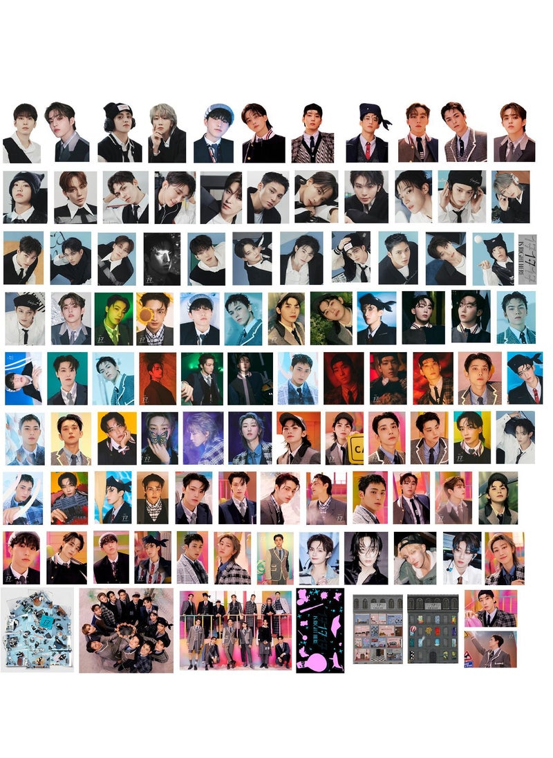 EHOME - 100Pcs SEVENTEEN 2024 New Album 17 IS RIGHT HERE Sticker Pack - Image 1