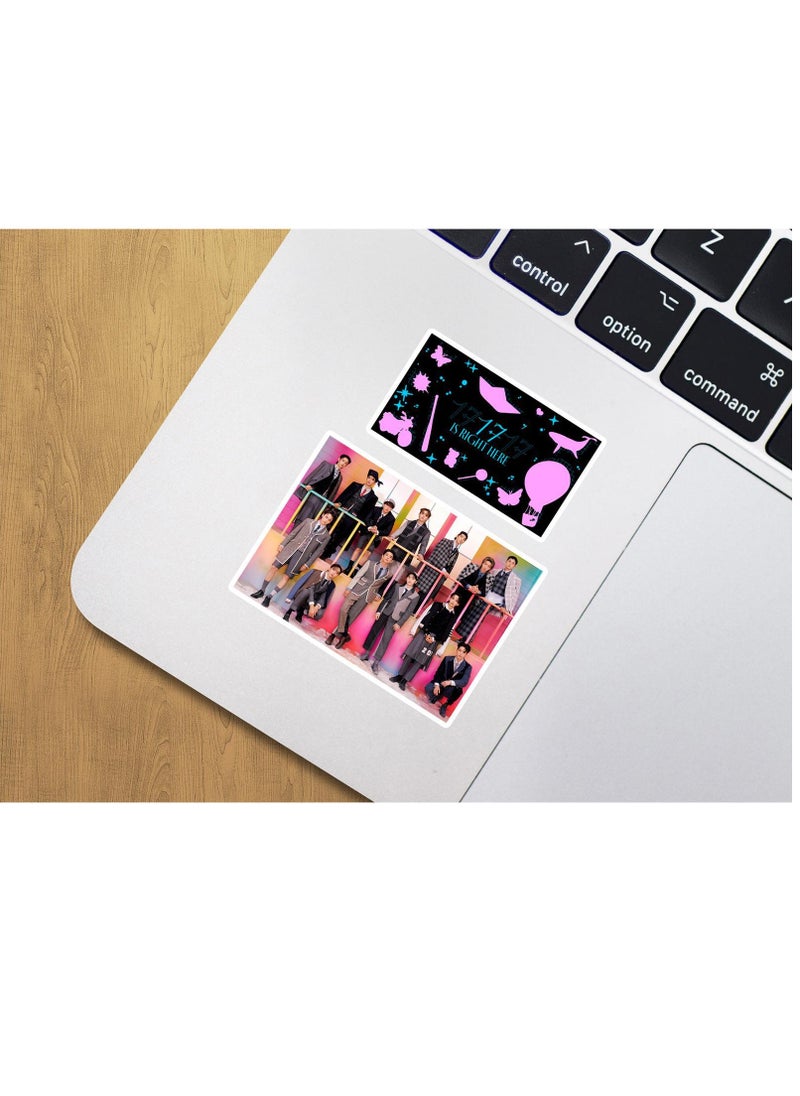 EHOME - 100Pcs SEVENTEEN 2024 New Album 17 IS RIGHT HERE Sticker Pack - Image 1