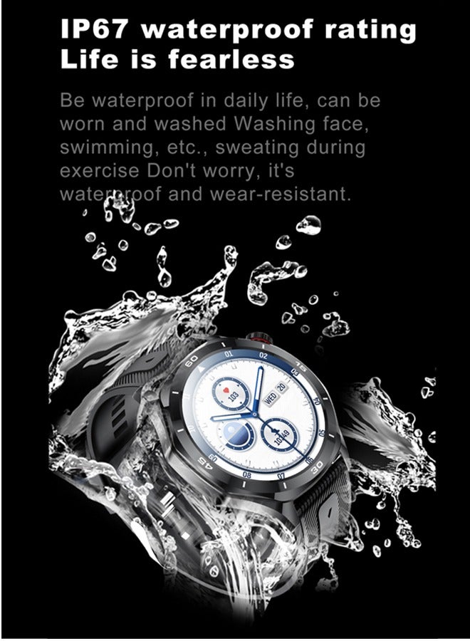 RollsTimi  Men's Bluetooth Smartwatch, 1.52-Inch Full-Screen Touch, IP67 Waterproof, Answer/Make Phone Function, Exercise And Sleep Monitoring, Universal For Android And IOS Systems,Smart Watch RT i129 - Image 5