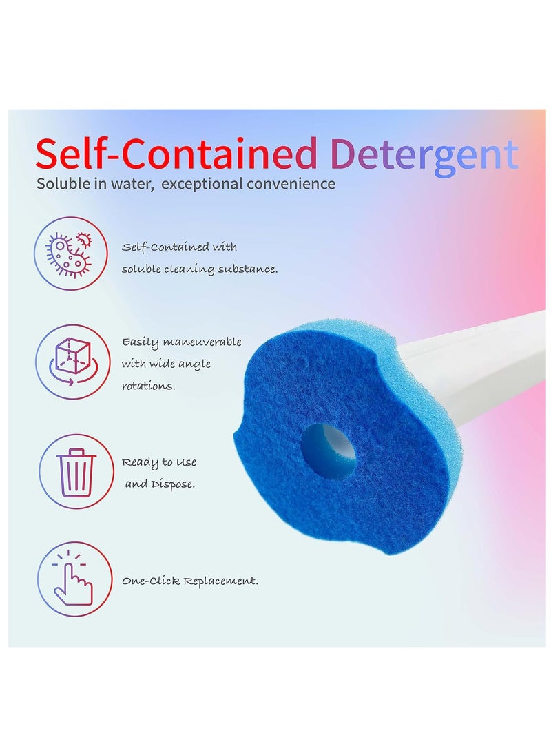 Arabest Disposable Toilet Brush with 16 Toilet Brush Refills, Toilet Bowl Cleaner, Disposable Toilet Bowl Brush, Refillable Toilet Brush, Disposable Toilet Brush Refills  - Image 4