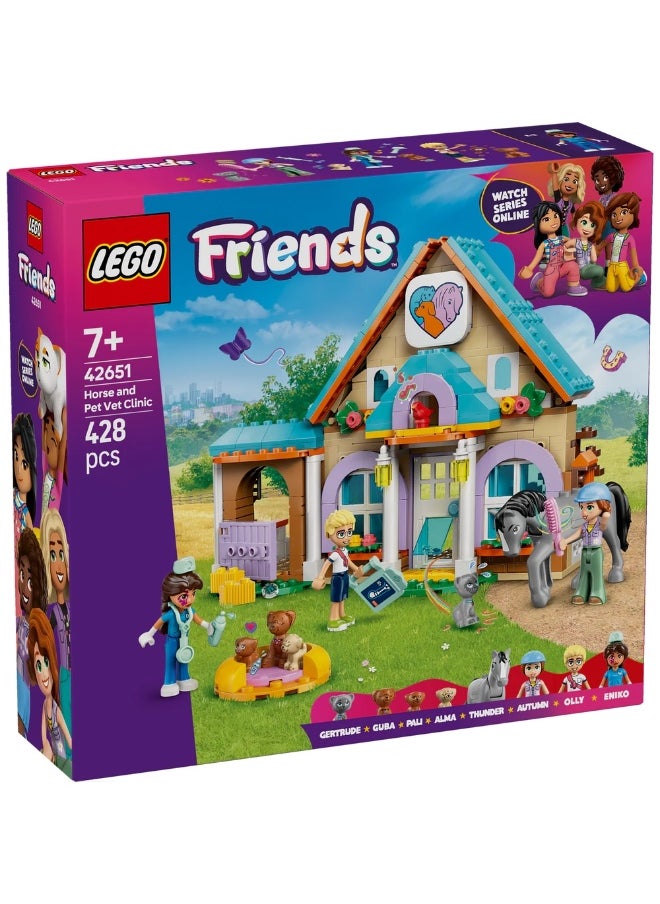LEGO LEGO - Friends Horse and Pet Vet Clinic 428 Pieces - 42651  - Image 1