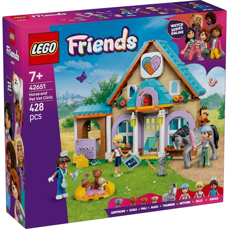 LEGO - Friends Horse and Pet Vet Clinic 428 Pieces - 42651 - Image 1