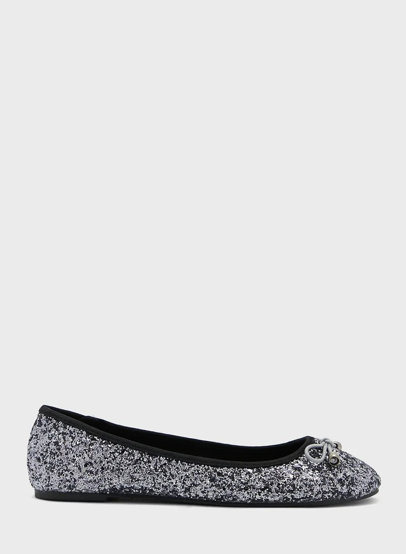 Ginger Glitter Ballerina Flat Shoe
