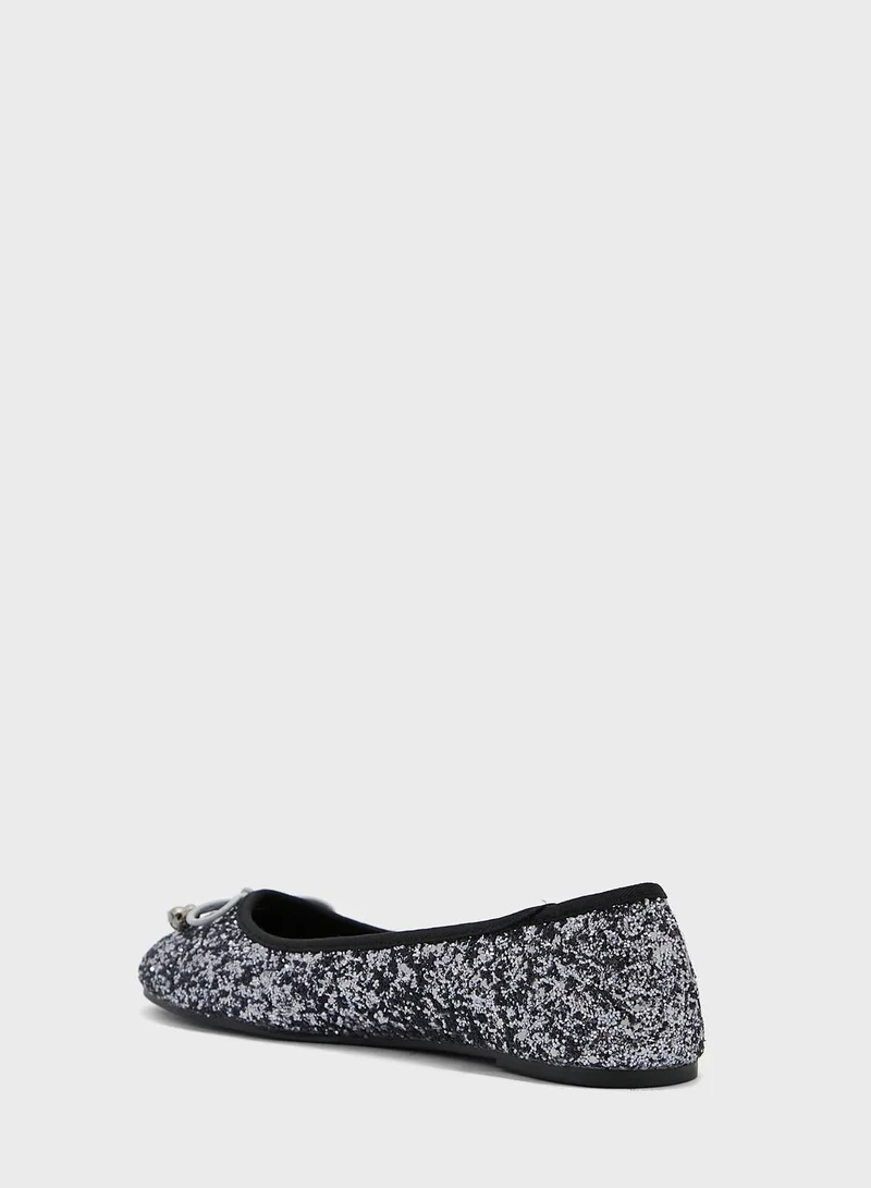Ginger Glitter Ballerina Flat Shoe