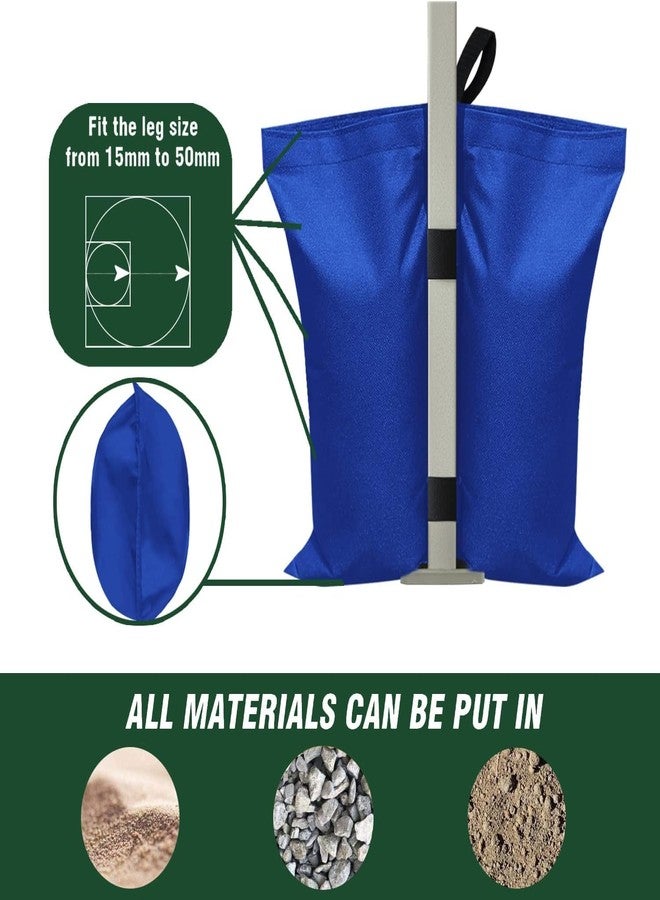 Eurmax USA Canopy Weight Bags Equipment Bags for Pop up Canopy Tent, Sand Bags for Instant Outdoor Sun Shelter Canopy Legs,Sandbag Without Sand,Set of 4(Blue) - Image 3