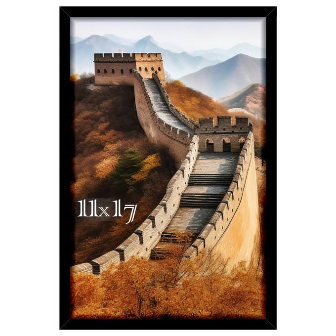 11x17 Picture Frame Photo Frame for Wall Mounting Display Black