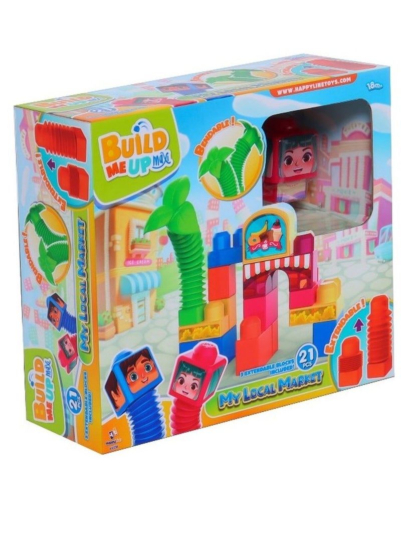 Build Me Up Maxi My Local Market 21 Pieces - 650200 - Image 1