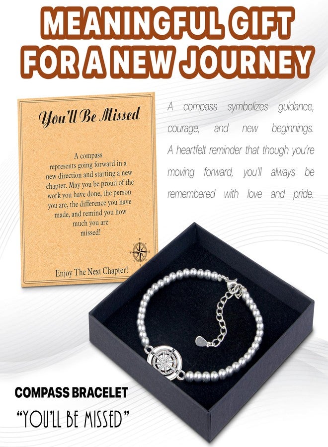 هدايا تقاعد للنساء 2025، سوار البوصلة الذي سنفتقده، هدايا وداع لزميلات العمل، هدية مغادرة زميلة العمل، هدية وداع لزميلة العمل، صديقة، مديرة، معلمة، موظفة - Image 3