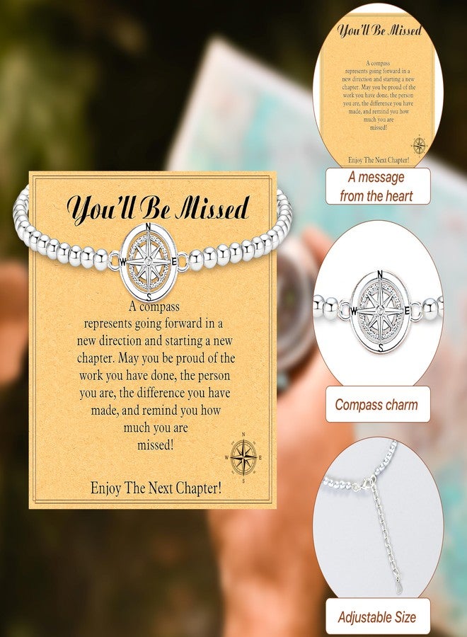 هدايا تقاعد للنساء 2025، سوار البوصلة الذي سنفتقده، هدايا وداع لزميلات العمل، هدية مغادرة زميلة العمل، هدية وداع لزميلة العمل، صديقة، مديرة، معلمة، موظفة - Image 4