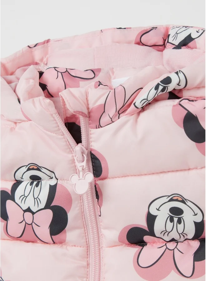او في اس Quilted gilet with Minnie Mouse print