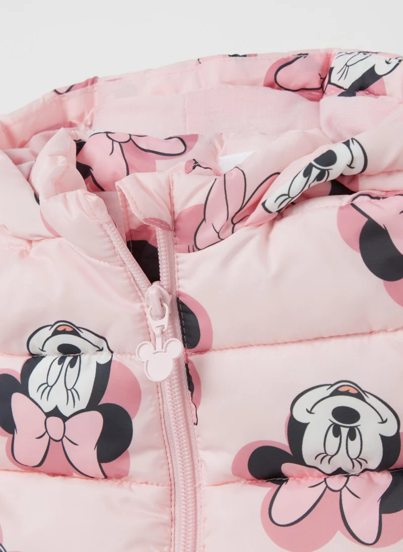 Ovs Quilted gilet with Minnie Mouse print